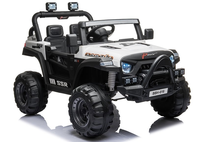 Dětské elektrické autíčko Jeep Target bílé - Obrázek 2
