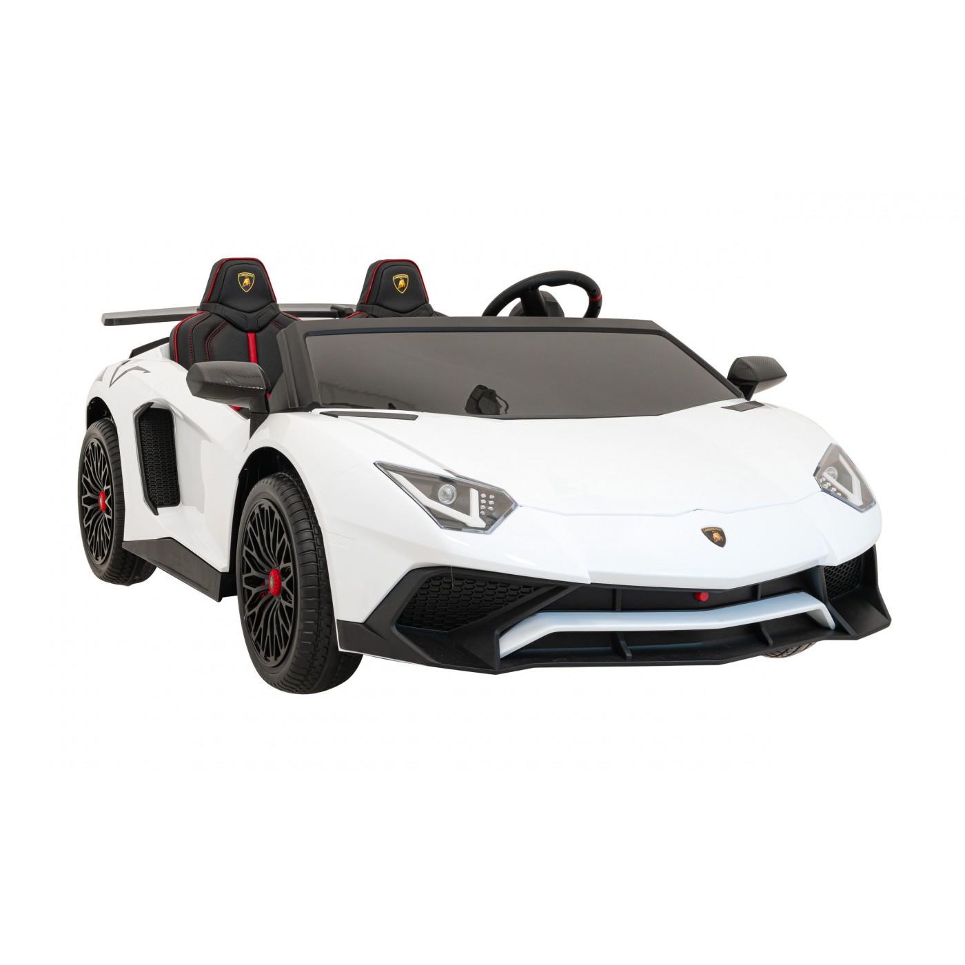 Dětské elektrické autíčko Lamborghini Aventador SV bílé - Obrázek 2