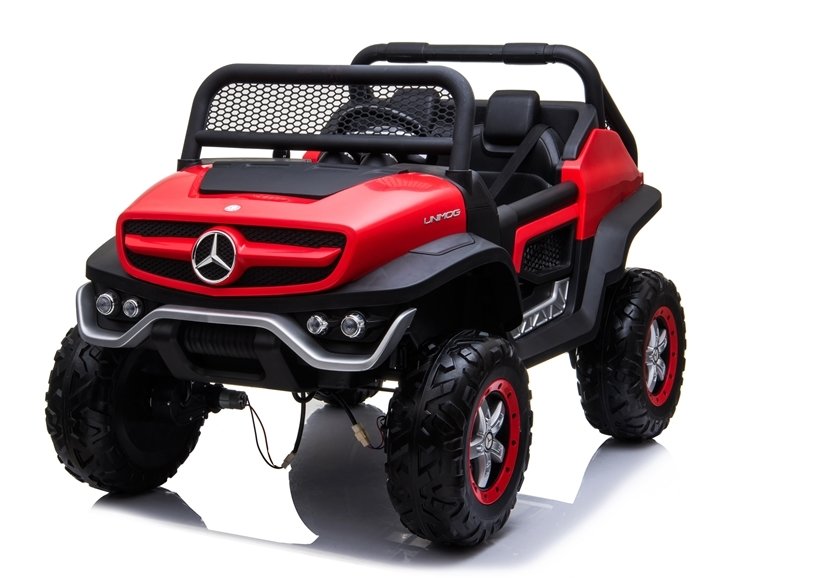 Dětské elektrické autíčko Mercedes Unimog 4x4 červené