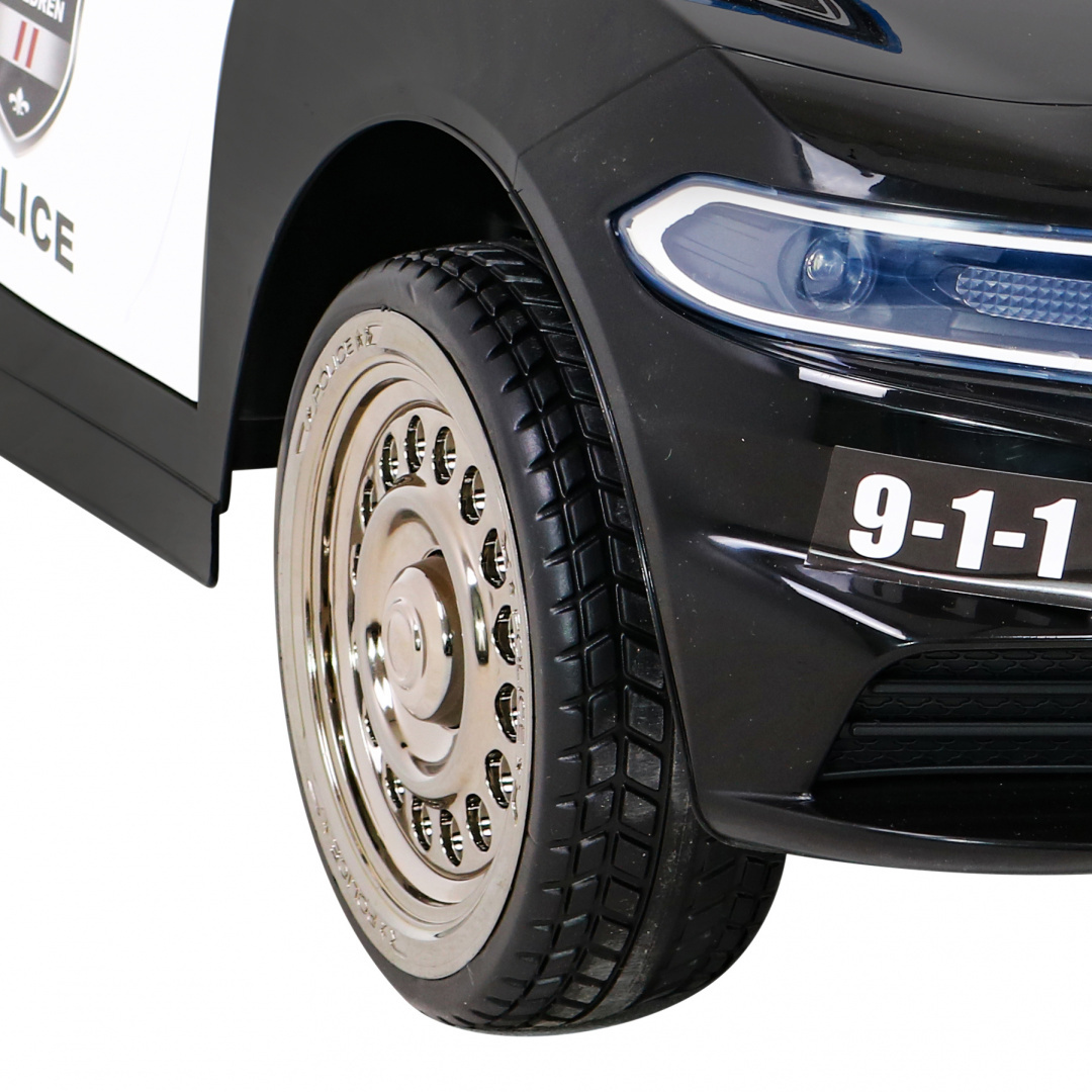Dětské elektrické autíčko Super-Police černé - Obrázek 2