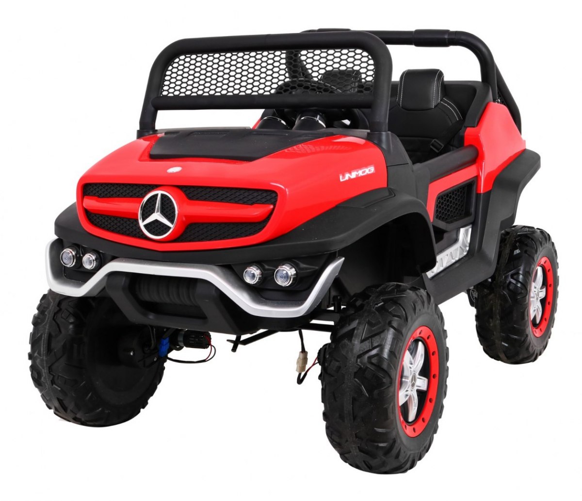 Dětské elektrické auto Buggy 4x4 Mercedes-Benz Unimog červené