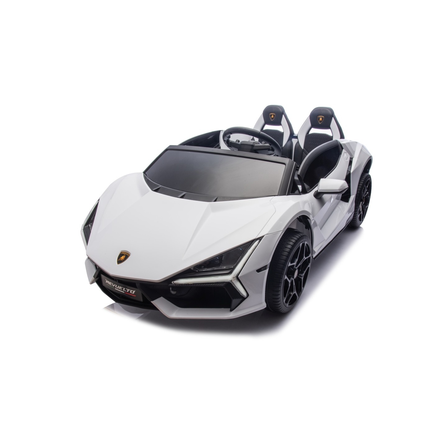 Dětské elektrické auto Lamborghini Revuelto XL STRONG bílé - Obrázek 2