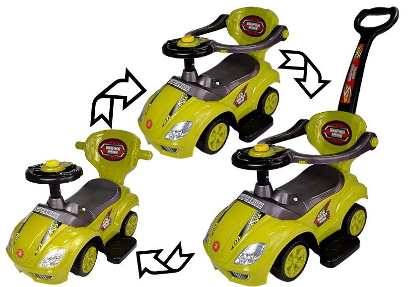 Dětské odrážedlo 3v1 Mega Car žluté