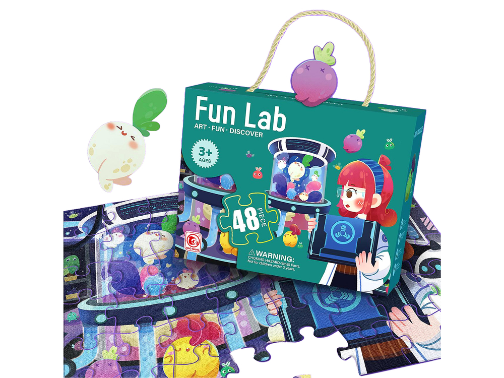 Dětské puzzle Laboratoř 48 dílků - Obrázek 2