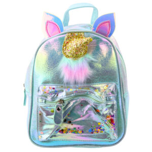 Dětský batoh s pohyblivými konfetami Jednorožec 25cm 4