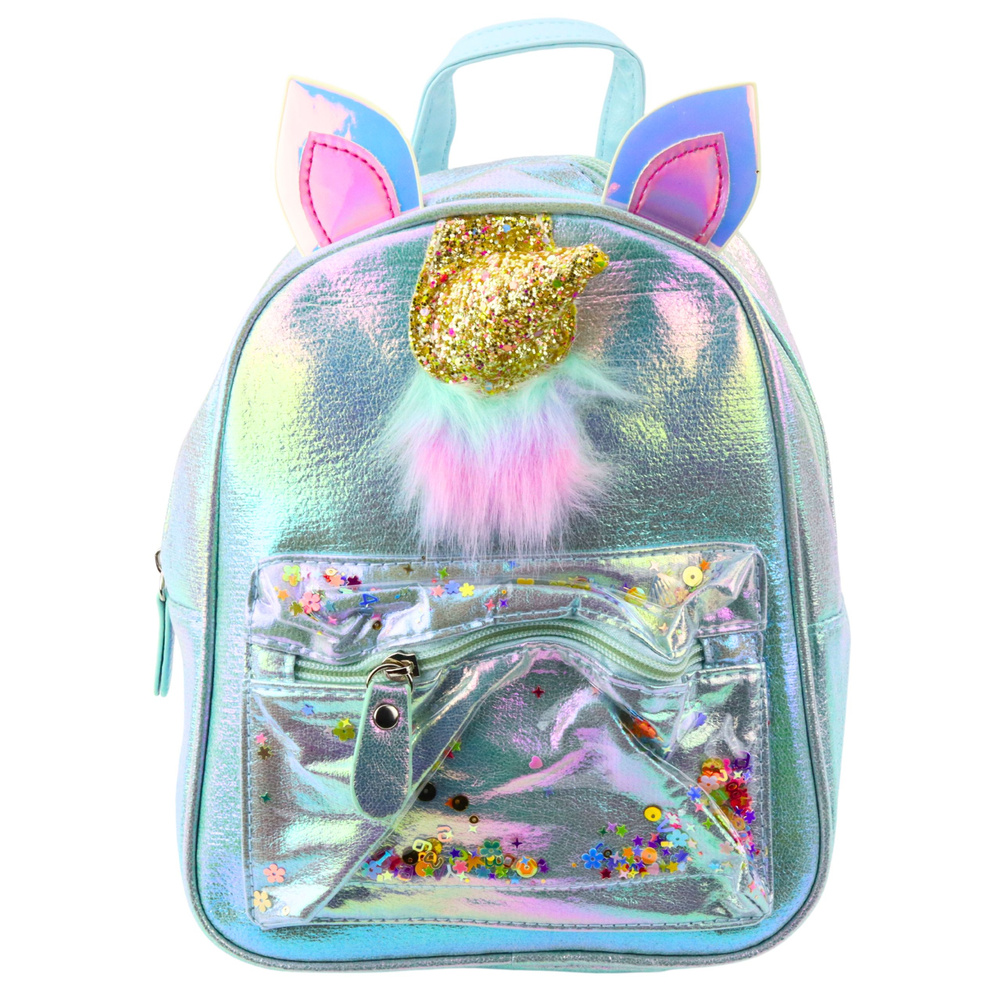 Dětský batoh s pohyblivými konfetami Jednorožec 25cm 4