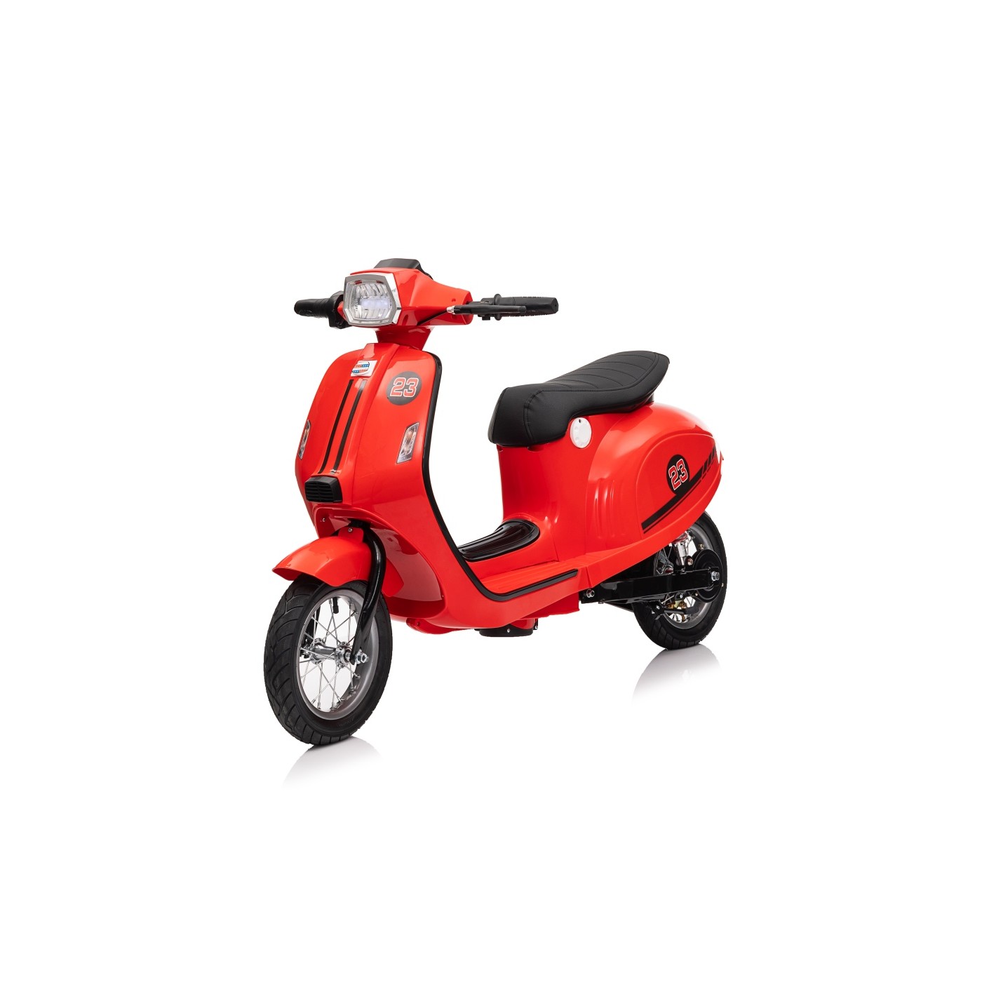 Dětský elektrický skútr Retro 23 červený