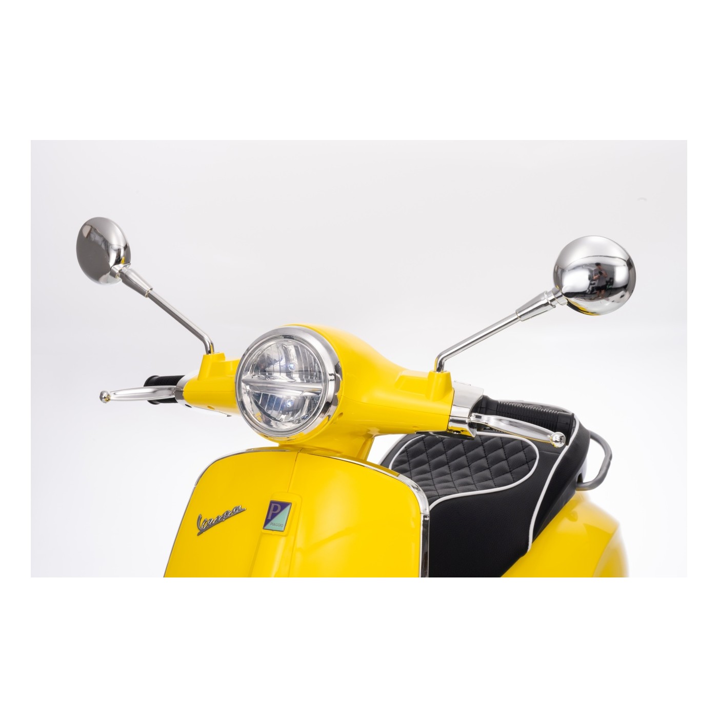 Dětský elektrický skútr Vespa ROMA žlutý - Obrázek 2