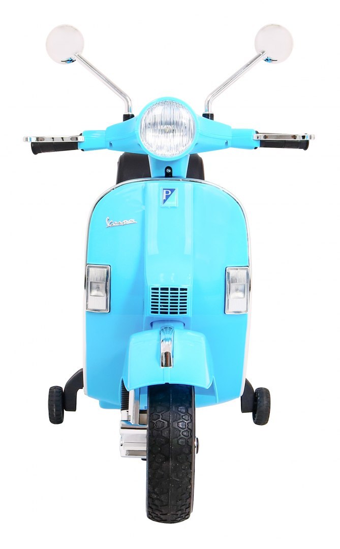 Dětský elektrický skútr Vespa modrý - Obrázek 2