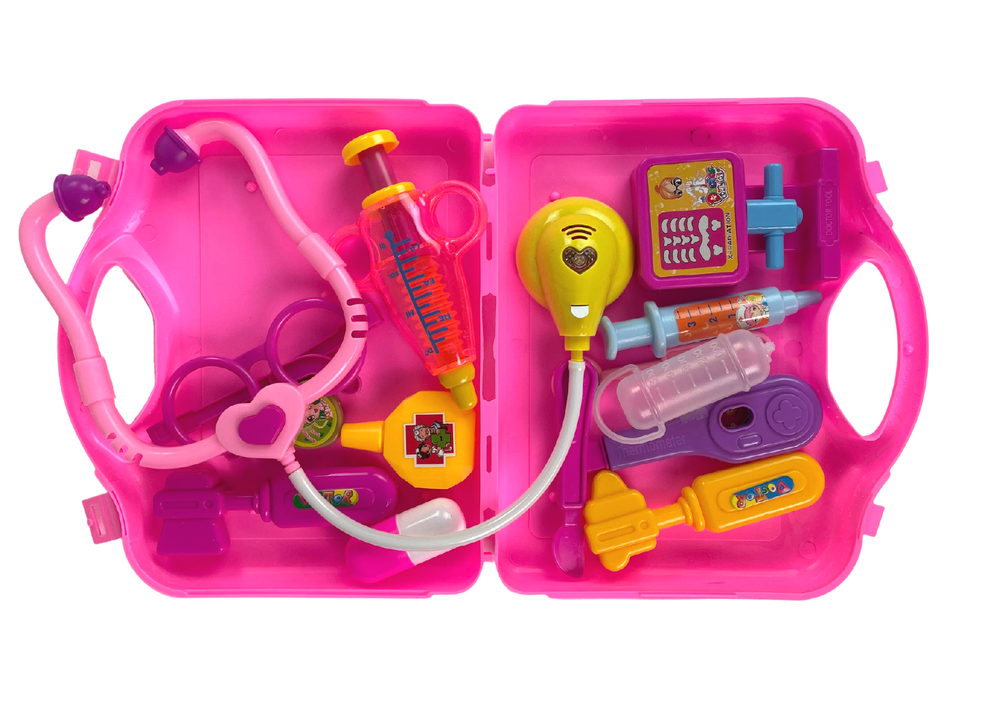 Dětský lékařský set růžový - Obrázek 2