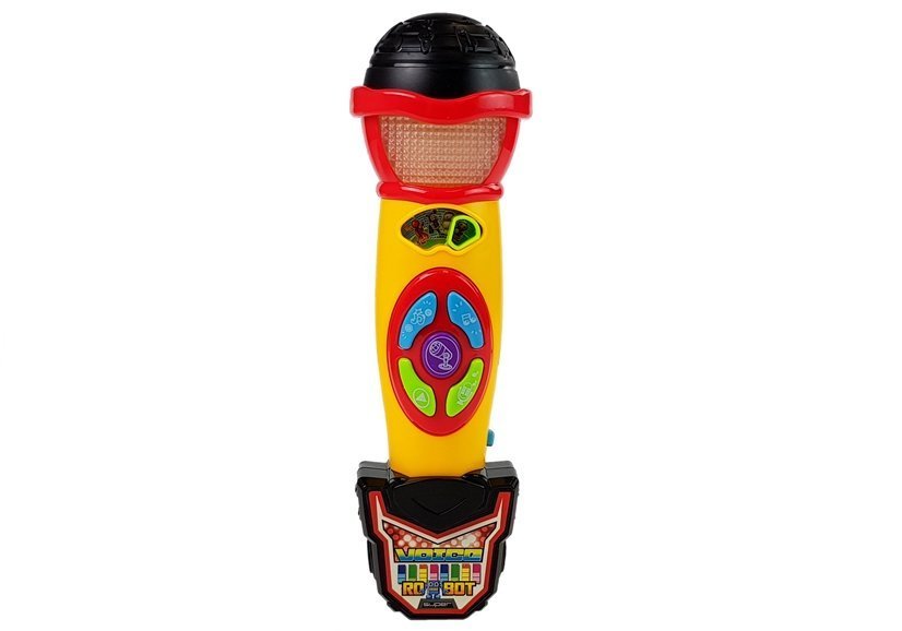 Dětský mikrofon s karaoke žlutočerný - Obrázek 2