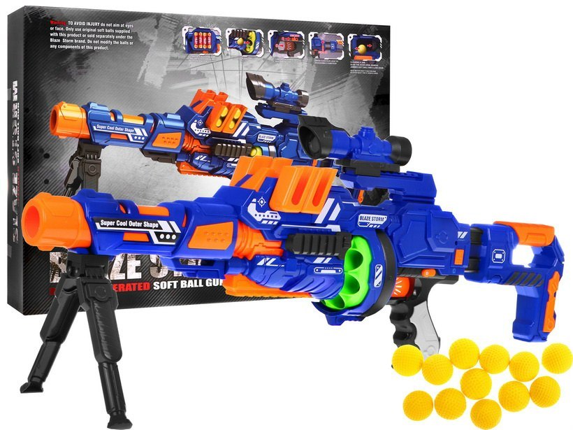 Dětský poloautomatický samopal na míčky Blaze Storm