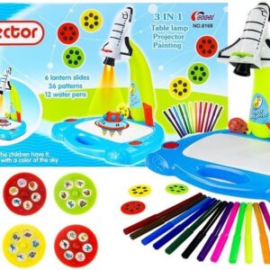 Dětský projektor na malování Raketa s 36 obrázky