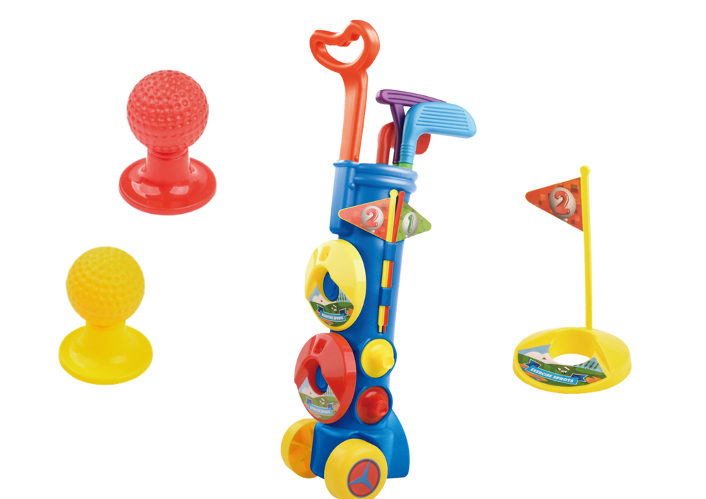 Dětský set na minigolf s vozíkem - Obrázek 2