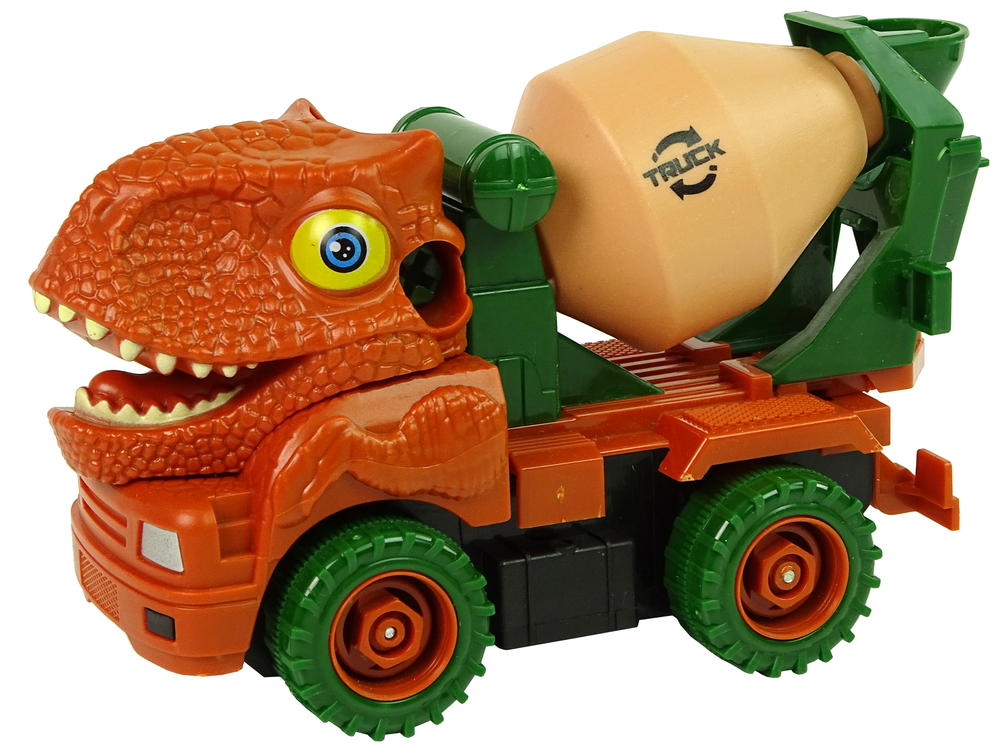 Dinosauří Míchačka betonu oranožová s příslušenství - Obrázek 2