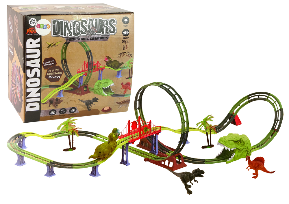 Dinosauří dráha se zvukem a světlem
