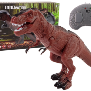Dinosaurus Tyranosaurus Rex na dálkové ovládání R/C hnědý