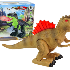 Dinosaurus chrlící páru hnědý