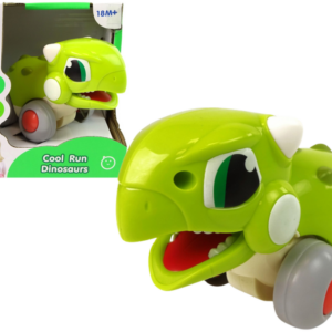 Dinosaurus na kolečkách zelený