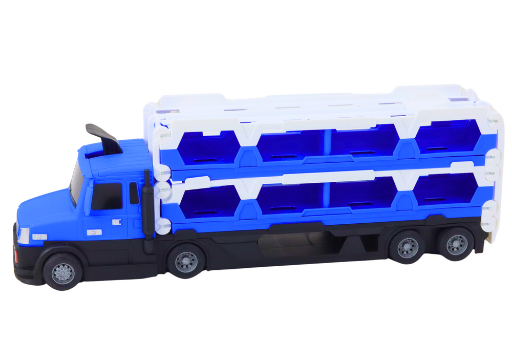 Dopravní lora a autodráha 2v1 modrá - Obrázek 2