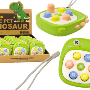 Dovednostní hra Whack A Mole Dino zelená s písmeny
