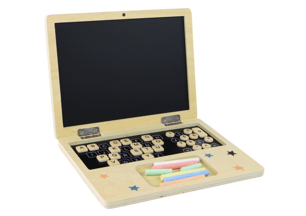 Dřevěná tabule Laptop s křídami - Obrázek 2