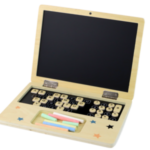 Dřevěná tabule Laptop s křídami