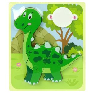 Dřevěné puzzle pro nejmenší dinosaurus