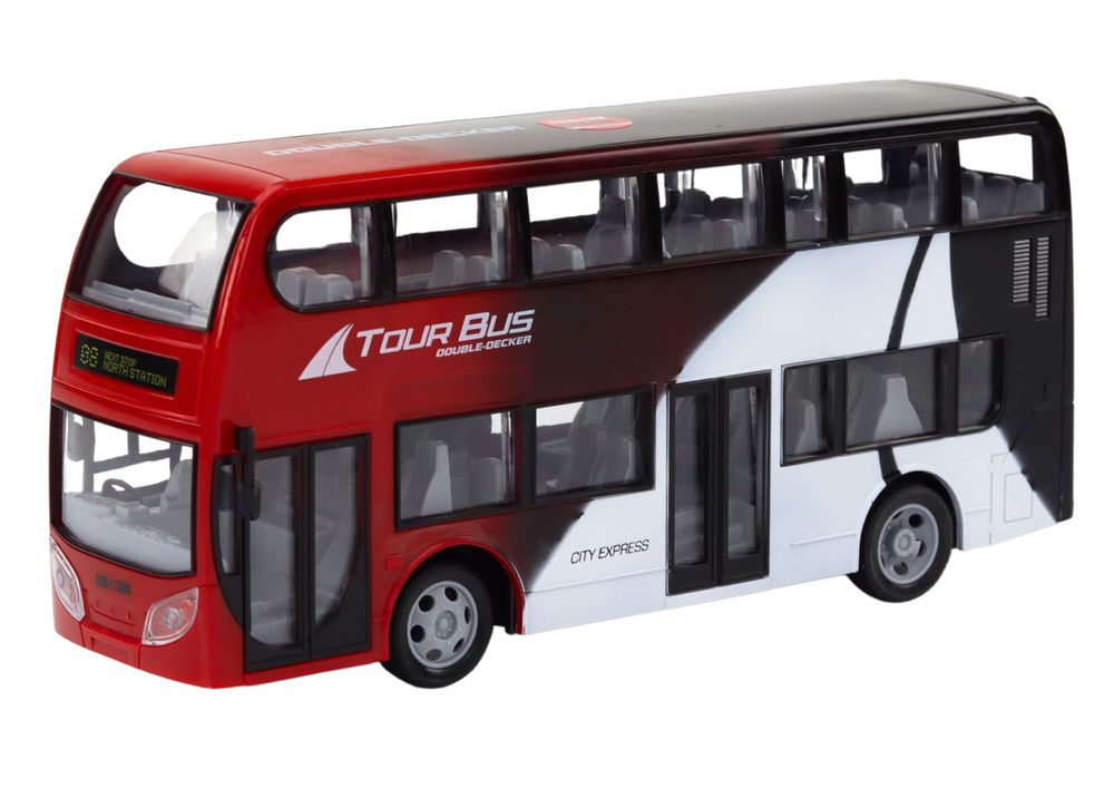 Dvoupatrový dálkově ovládaný RC autobus se světly - Obrázek 2