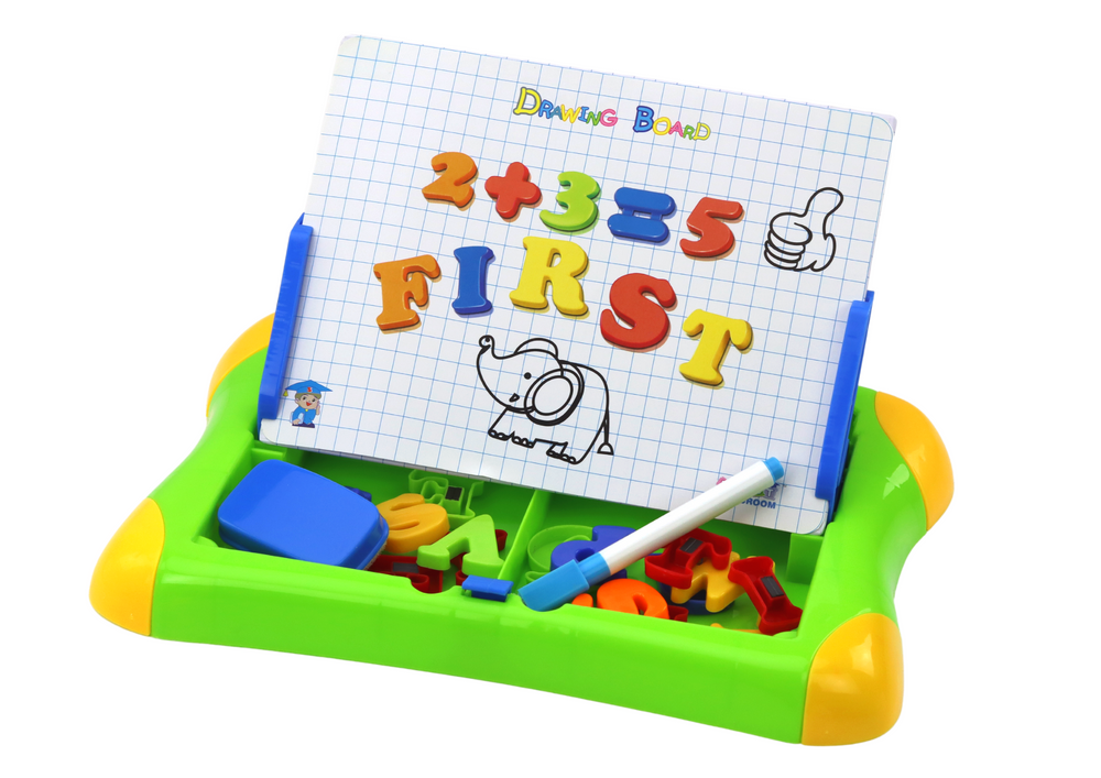 Edukativní magnetická tabule písmena číslice fix houba - Obrázek 2