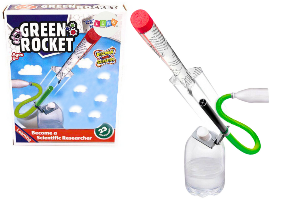 Ekologická raketa na stlačený vzduch vědecký experiment pro děti 23 dílů