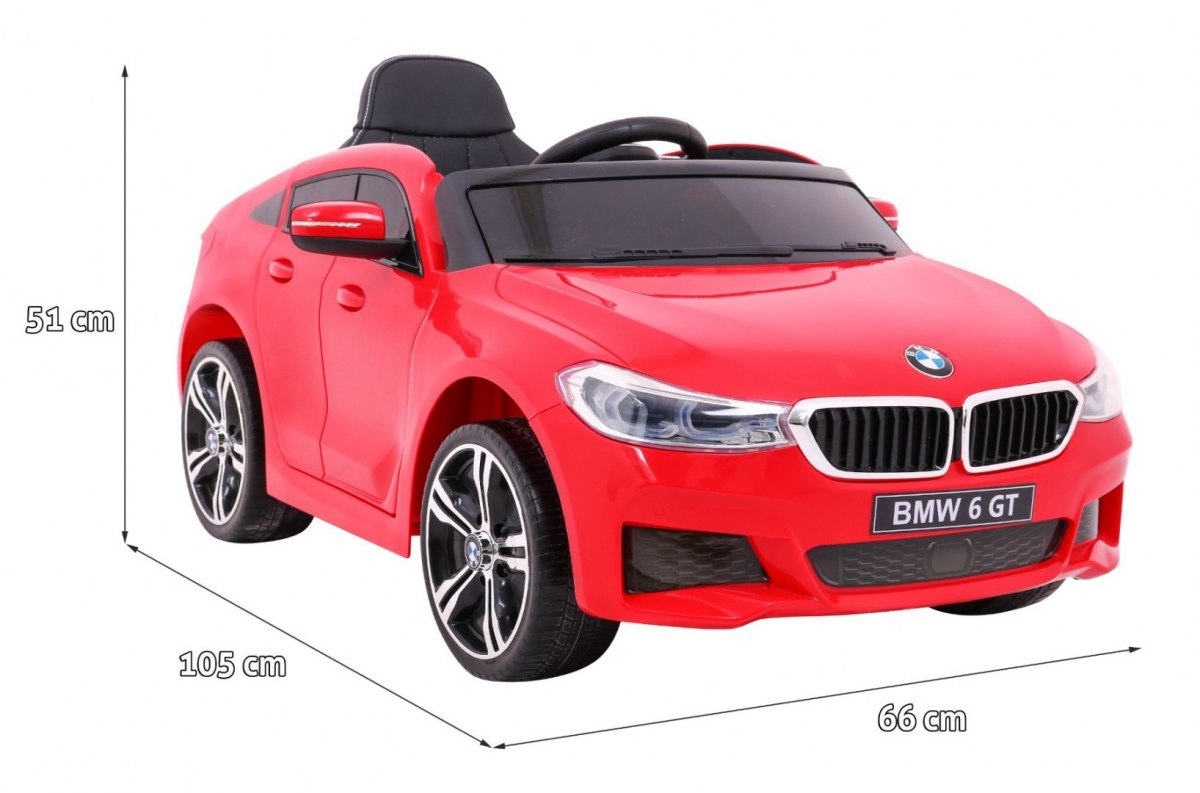 Elektrické autíčko BMW 6 GT červené - Obrázek 2