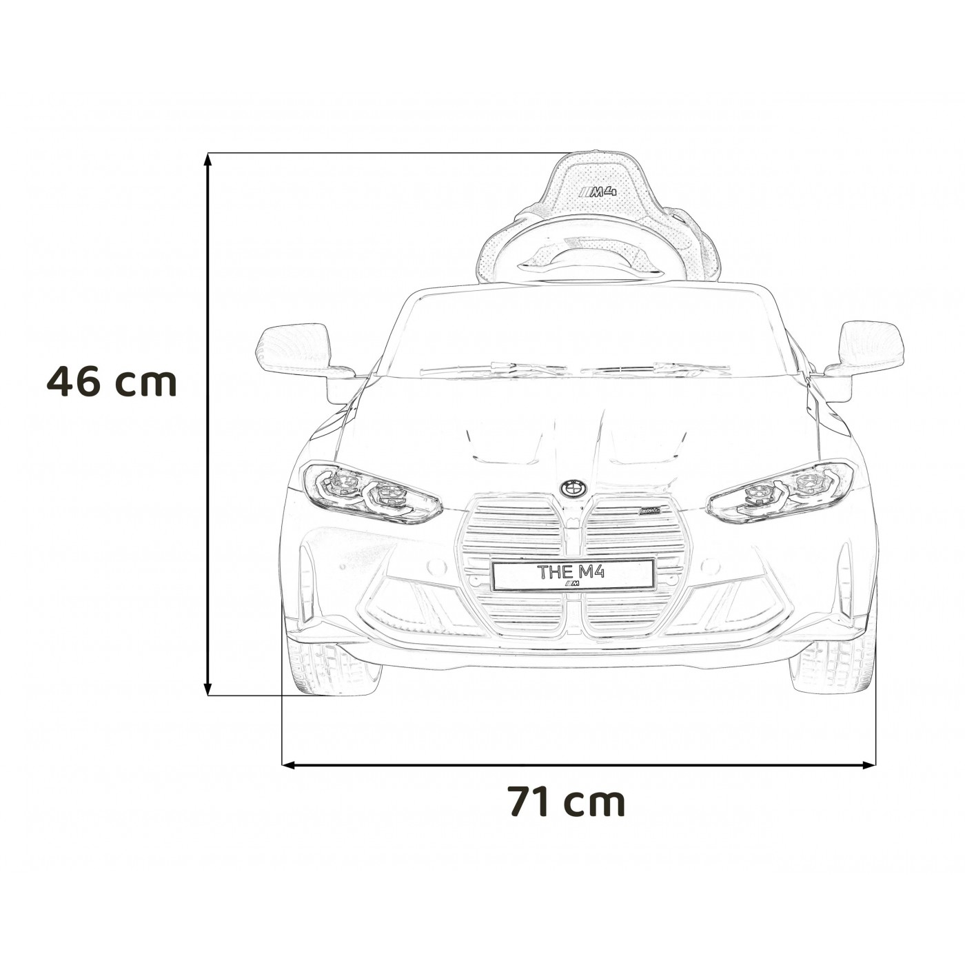 Elektrické autíčko BMW M4 modré - Obrázek 2