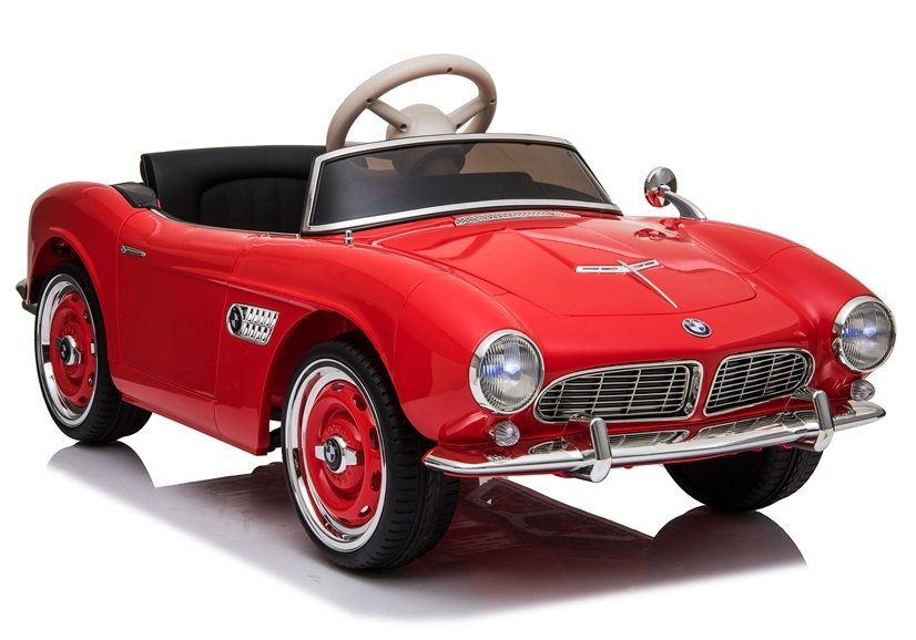 Elektrické autíčko BMW Retro lakované červené - Obrázek 2