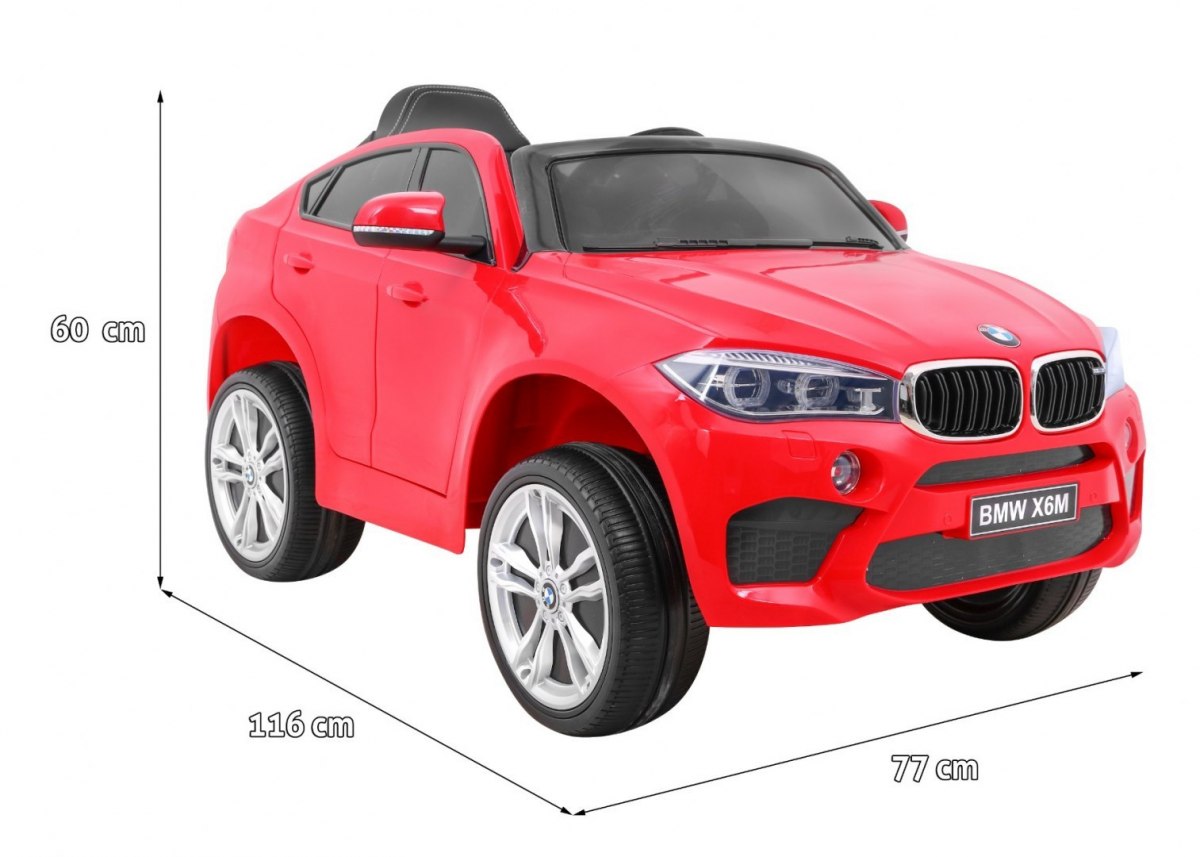 Elektrické autíčko BMW X6 M červené - Obrázek 2