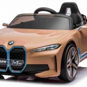 Elektrické autíčko BMW i4 zlaté