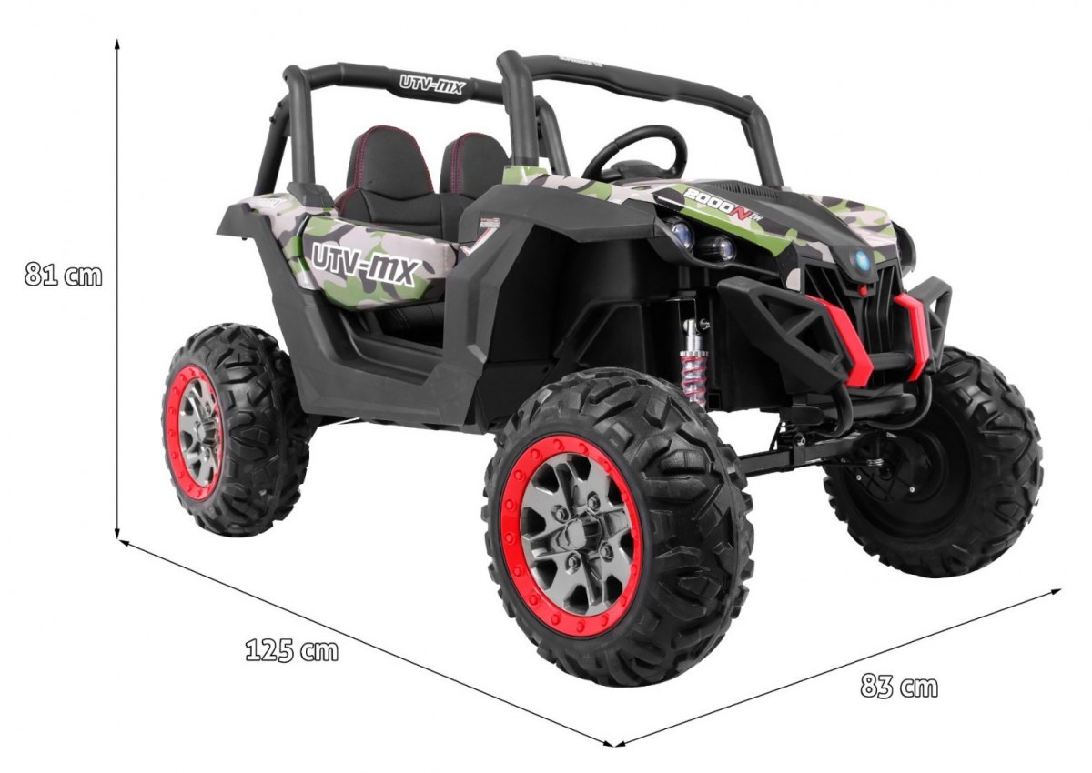 Elektrické autíčko Buggy SuperStar 4x4 lakované maskáčové - Obrázek 2