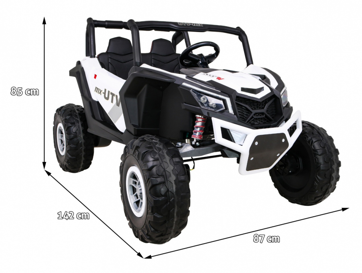 Elektrické autíčko Buggy UTV-MX 24V 4x4 bílé - Obrázek 2