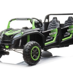 Elektrické autíčko Buggy UTV čtyřmístné 24V nafukovací kola zelené