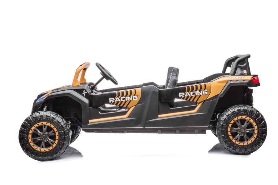 Elektrické autíčko Buggy UTV čtyřmístné 24V pěnová EVA kola zlatá - Obrázek 2