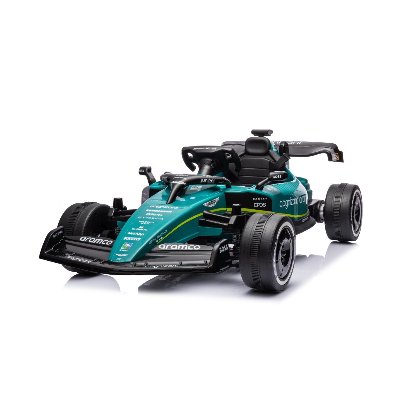 Elektrické autíčko Formule 1 Aston Martin Cognizant Aramco 24V zelené - Obrázek 2