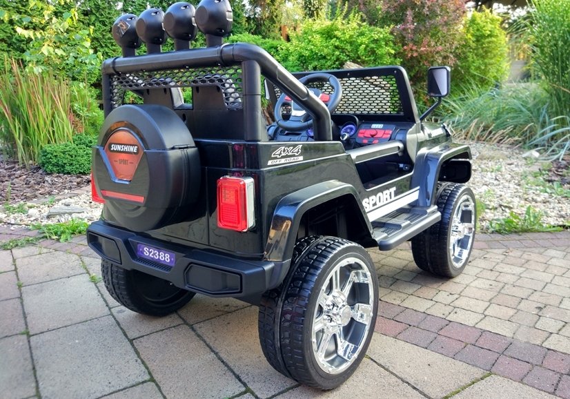 Elektrické autíčko Jeep Raptor 4x4 černé - Obrázek 2