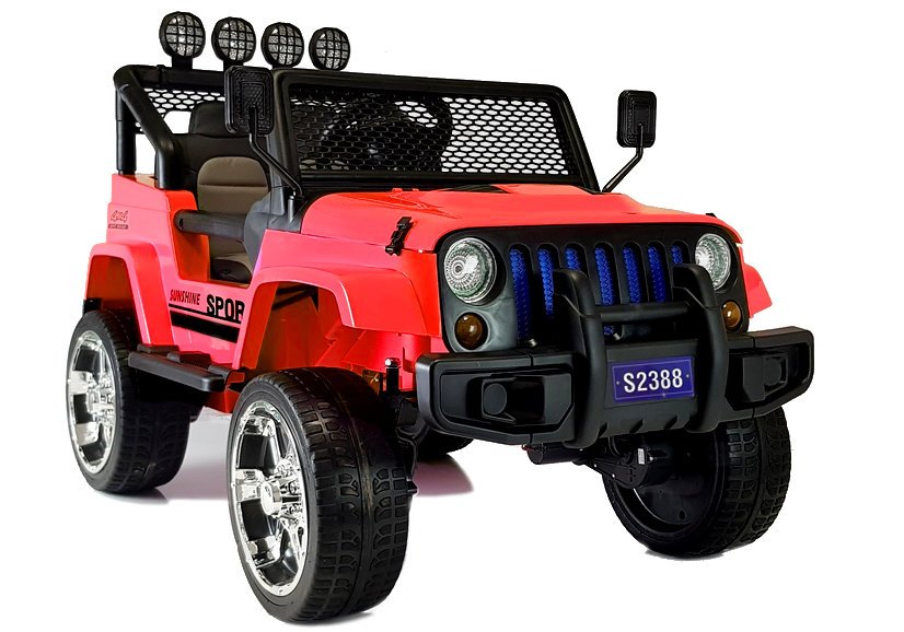 Elektrické autíčko Jeep Raptor 4x4 červené - Obrázek 2