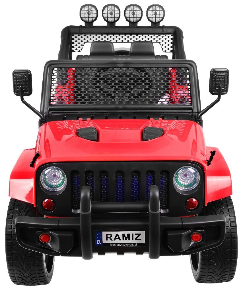 Elektrické autíčko Jeep Raptor 4x4 červené - Obrázek 2