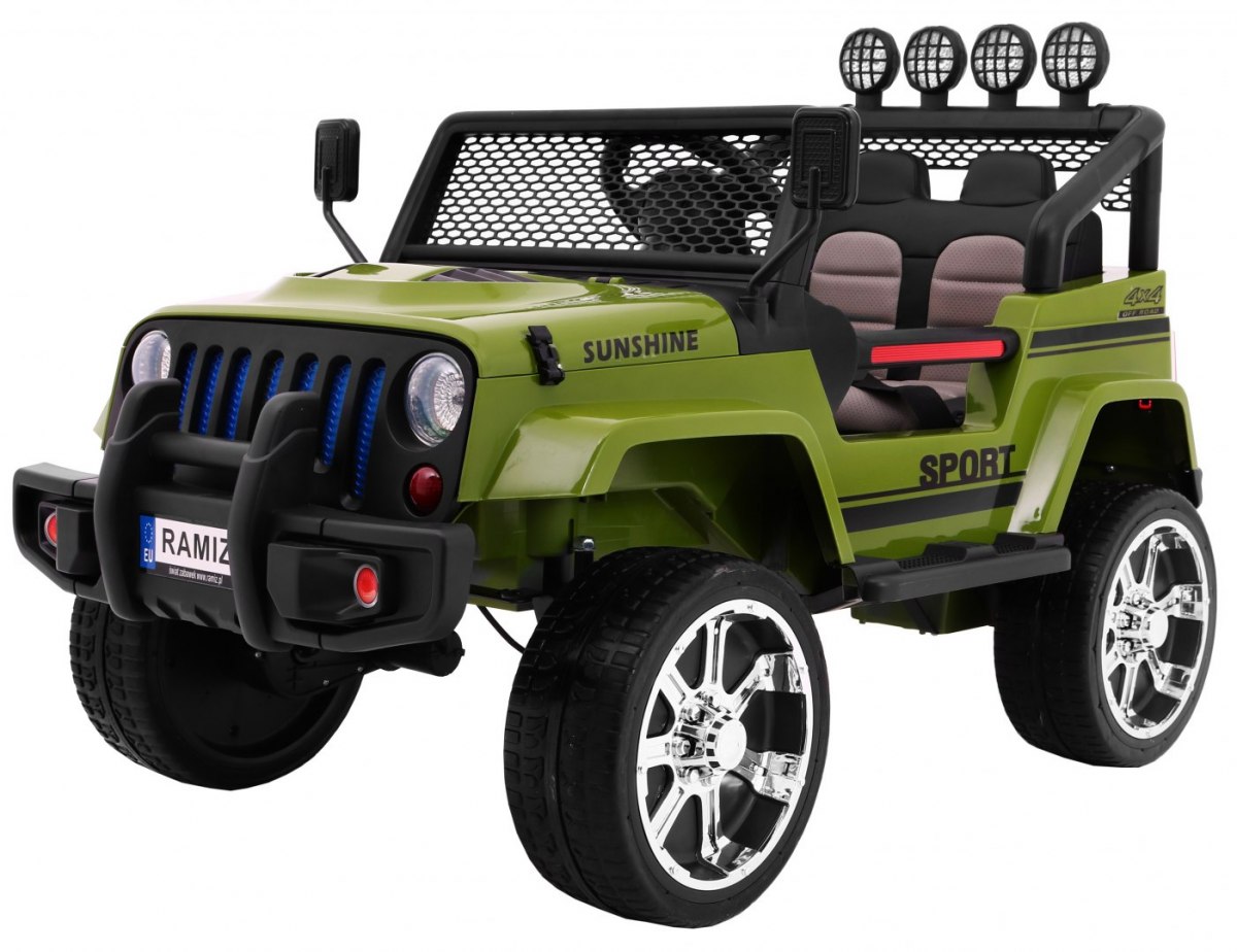 Elektrické autíčko Jeep Raptor 4x4 zelené