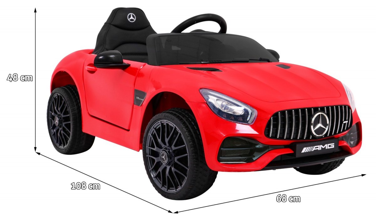 Elektrické autíčko Mercedes Benz GT červené - Obrázek 2