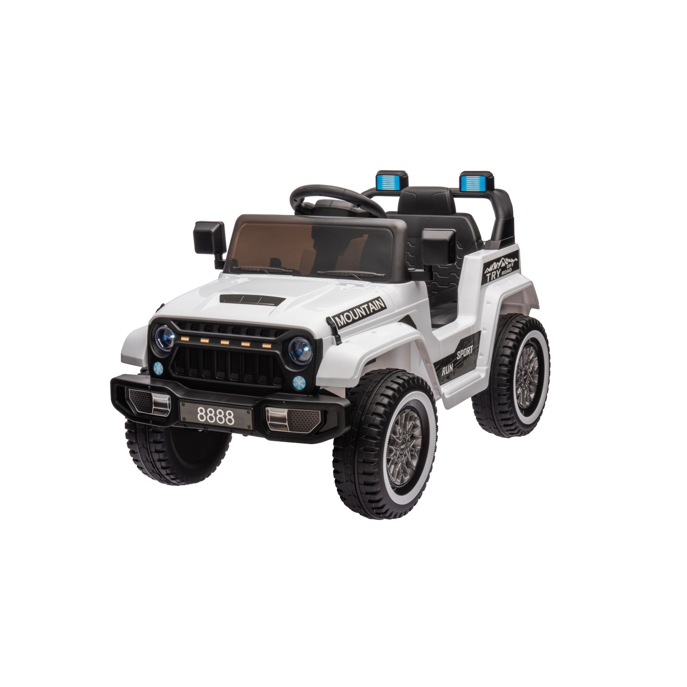 Elektrické autíčko OFF ROAD Mountain bílé - Obrázek 2