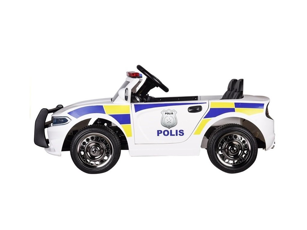 Elektrické autíčko Policie USA bílé JC-666 - Obrázek 2