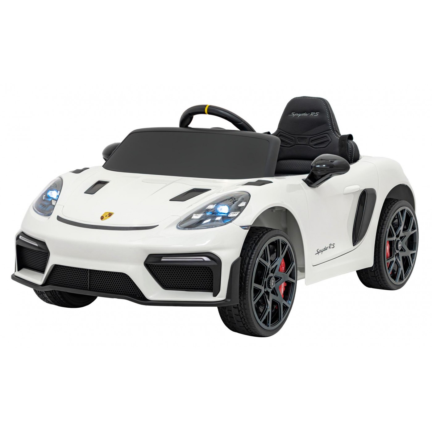 Elektrické autíčko Porsche Spyder RS 718 MP4 bílé
