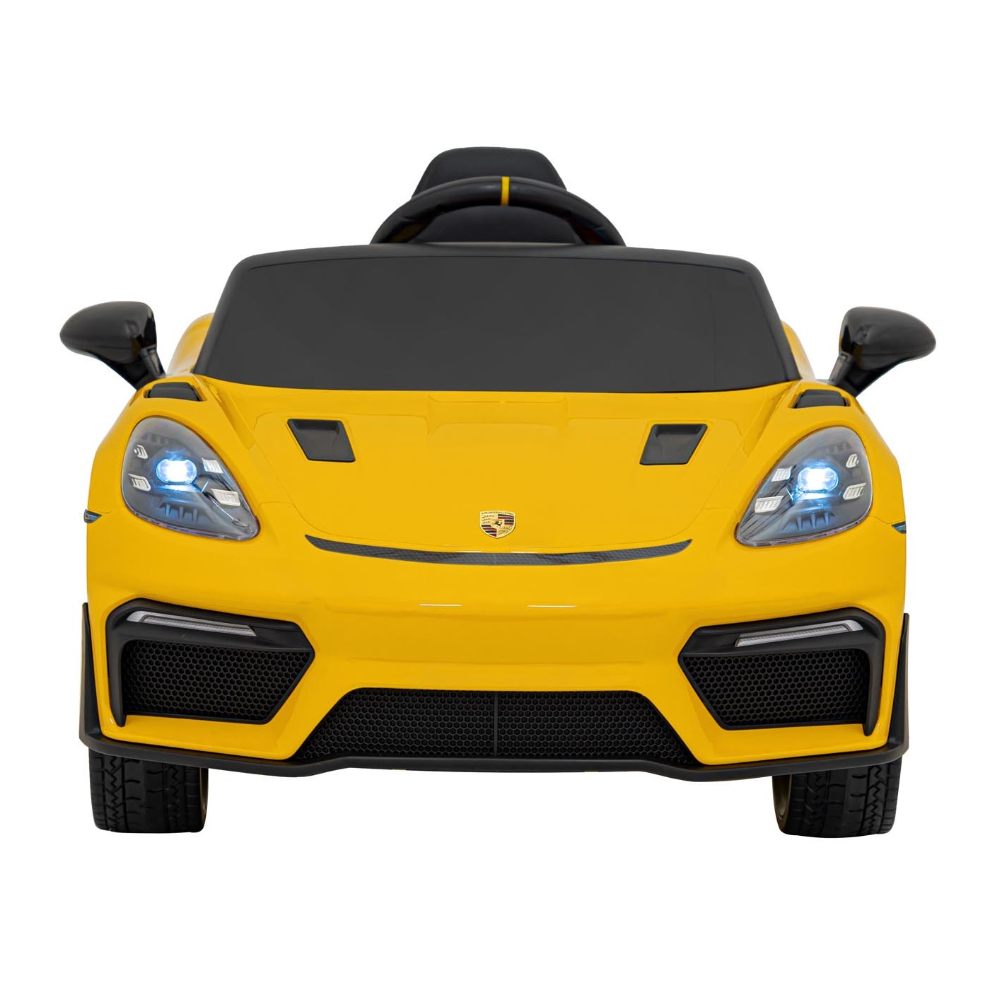 Elektrické autíčko Porsche Spyder RS 718 lakované žluté - Obrázek 2